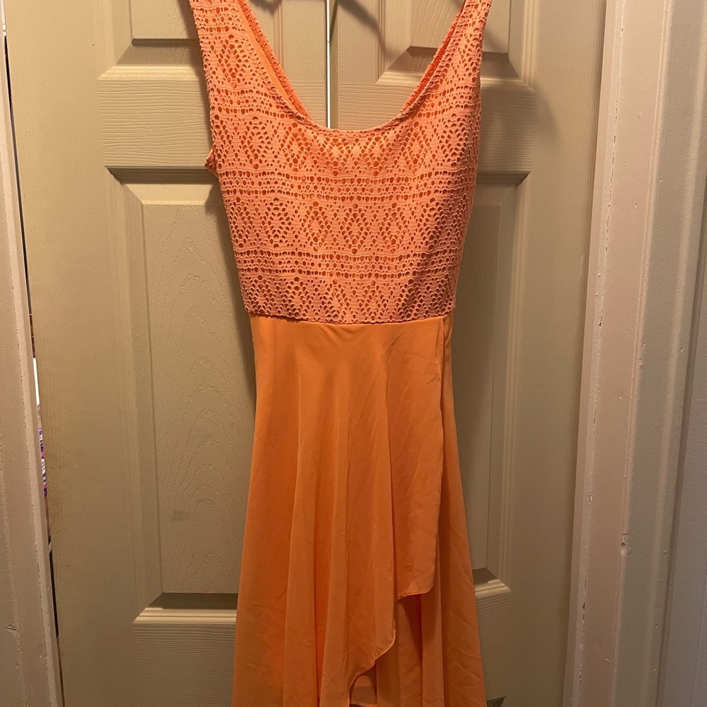 Le Chateu high low Asymmetrical Dress
